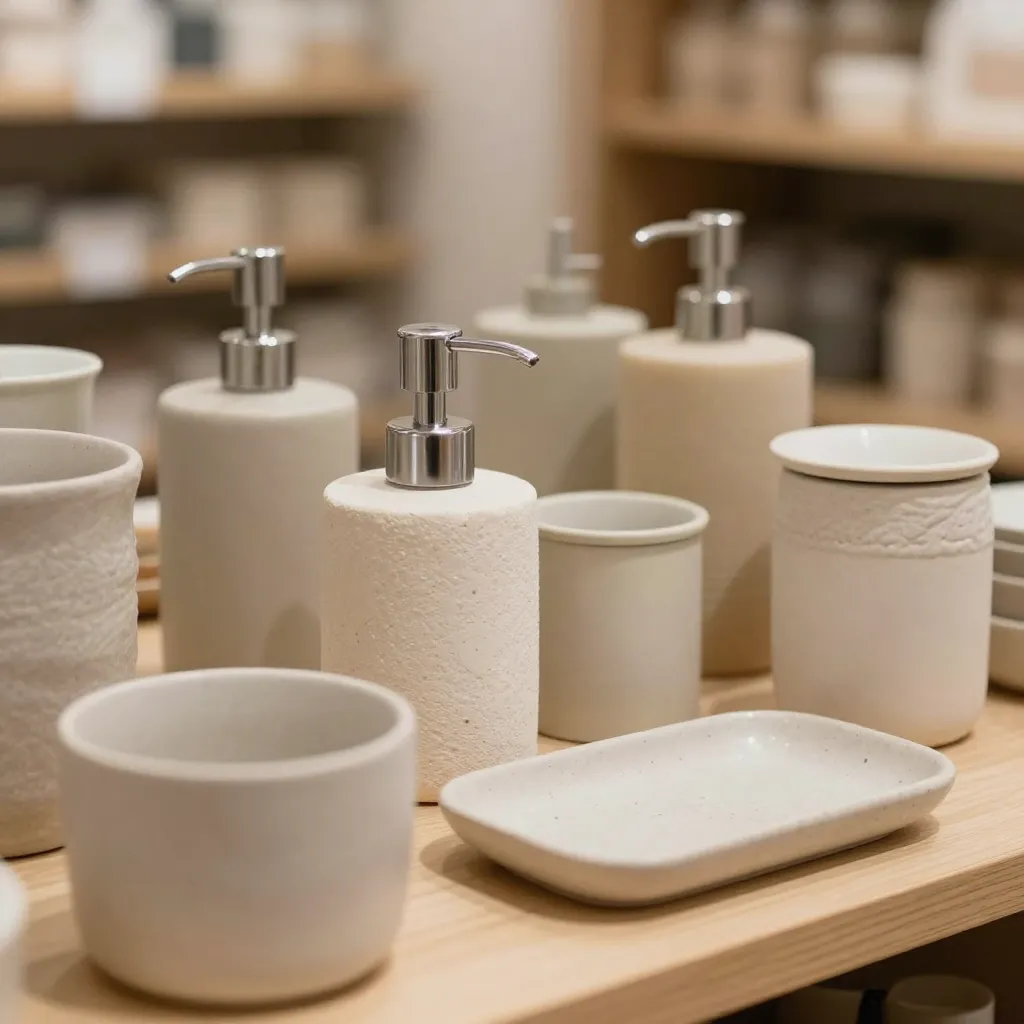 Colección minimalista de baño