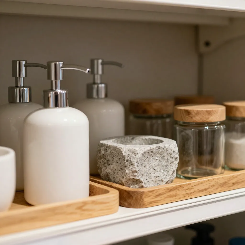 Iluminación suave en baño spa