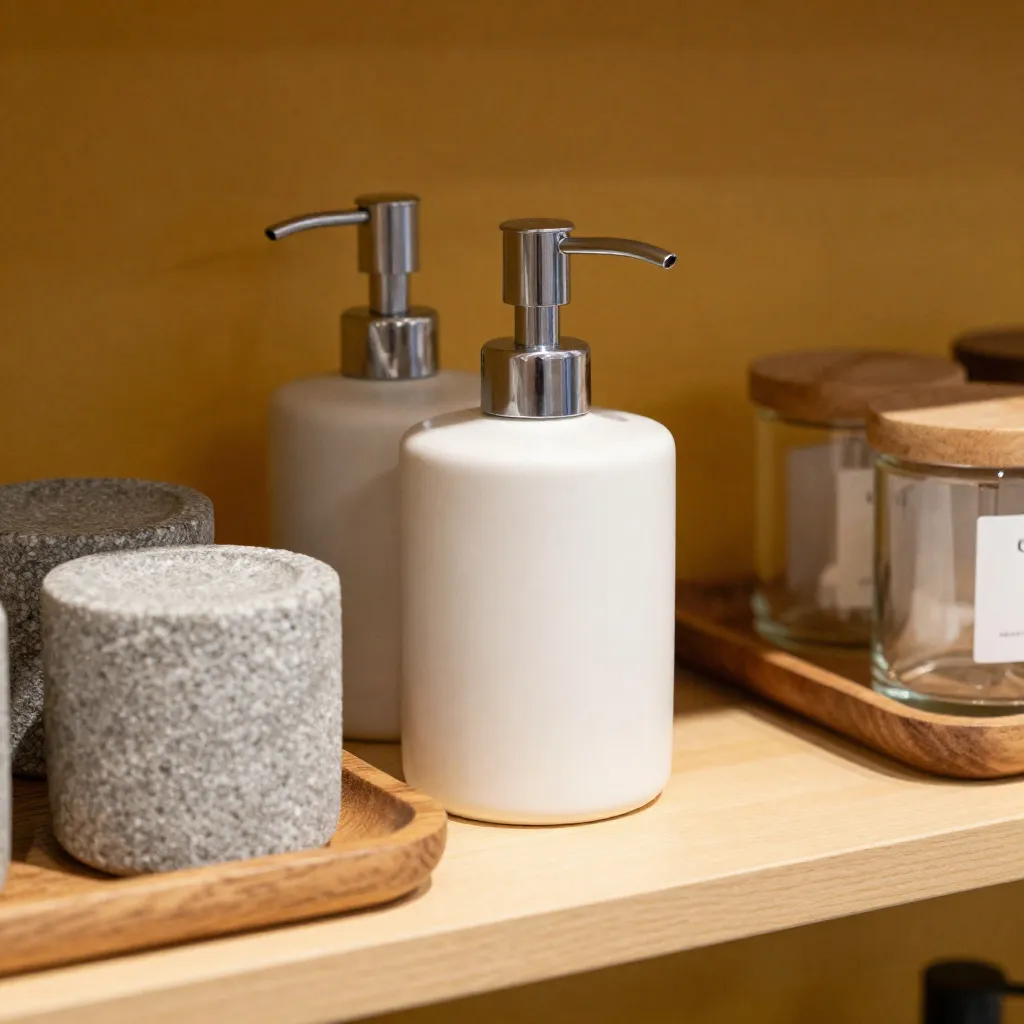 Composición artística de accesorios